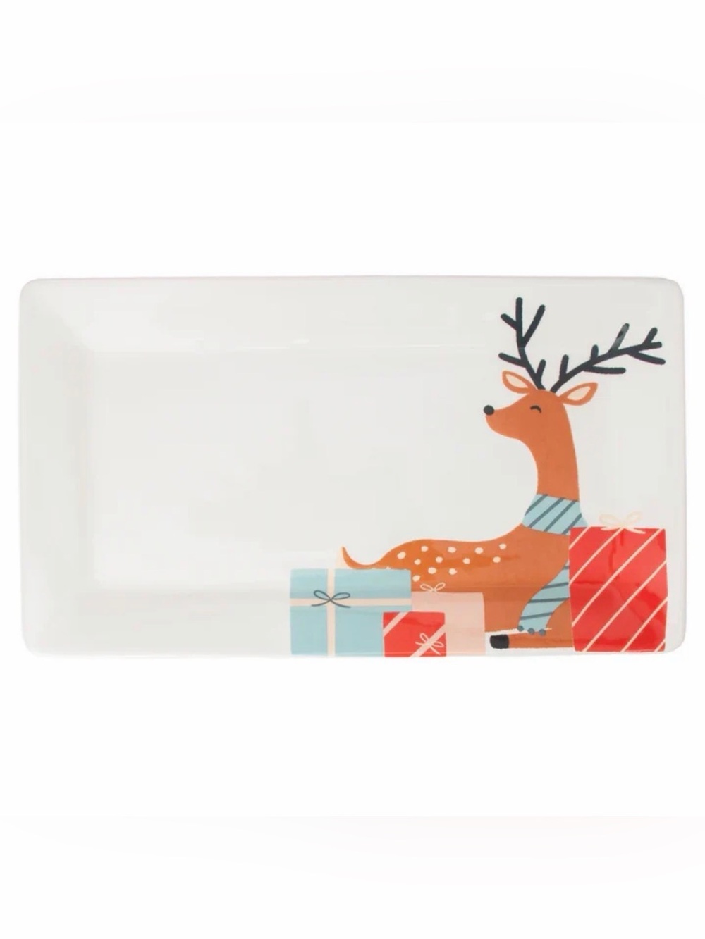 🦌🎁Boston International Dancing Deer Platter 11.75" x 6.75" x .75" 🎁🦌
